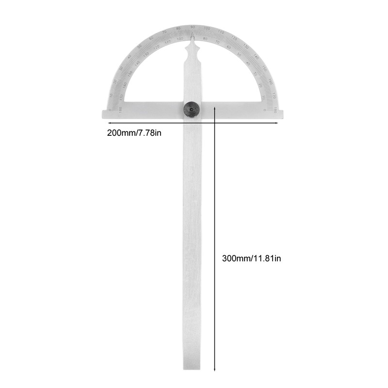 Angle Finder Carbon Steel Fastened Protractor with Scale Multifunctional Round