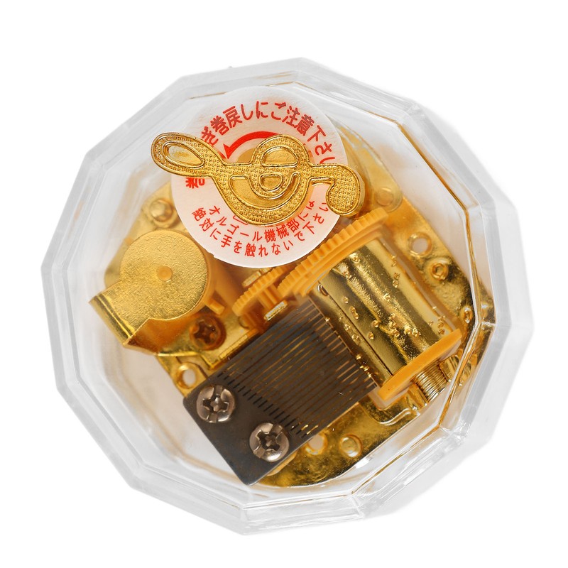 Acrylic Music Box Exquisite Beautiful DIY Clear Musical Box for