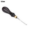 Oumefar Edge Leather Beveler,Craft Edge Beveler Leather Tool Wood Handle