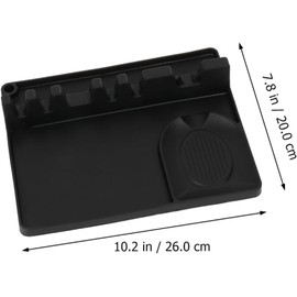 PATKAW Posacucharas de Silicona Negro para Cocina Soporte Multifunción Fácil de Limpiar y Mantener Adecuado para Encimera Cerca Estufa