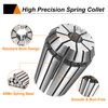sourcing map 12pcs Spring Collet Chuck ER25 1/2" - 17/32"