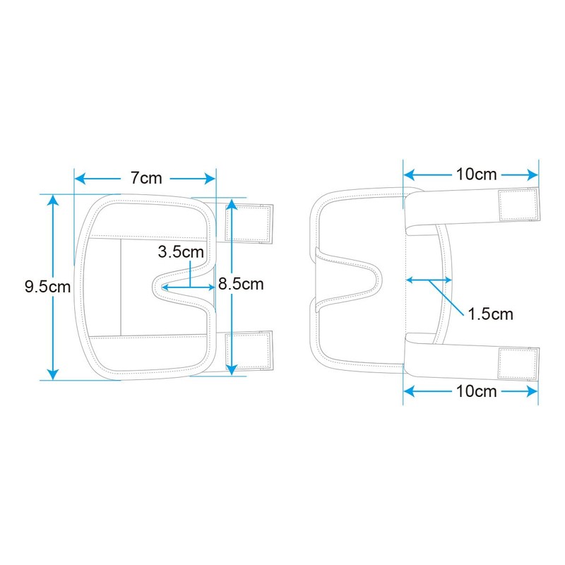 DFG Knee Brace Hinge Cover, Set of 2, Left and