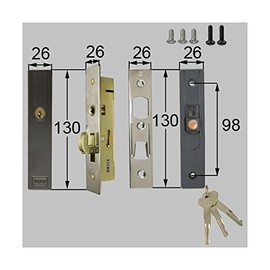 LIXIL Maintenance Parts Shop Sliding Door Lock Set [ATAB910] *Product color and shape specifications may change*