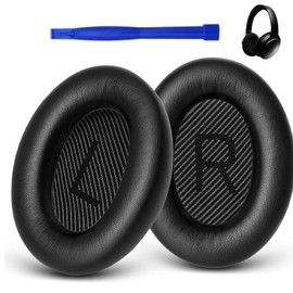 Almohadillas para Audífonos Bose QuietComfort 35 & Quiet Comfort 35II，Cushions Almohadillas de Repuesto de Cuero Proteico Suave,Cooling-Gel QuietComfort 35 / QC35 ii Headset Earpads Replacement