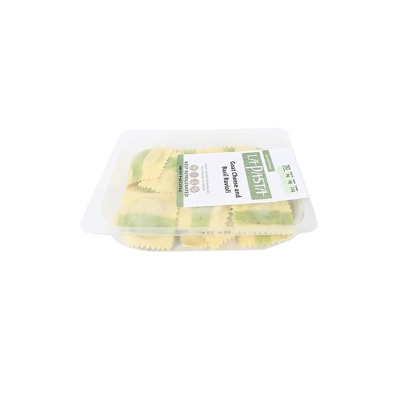 La Pasta Goat Cheese & Basil Ravioli (Case of 8)