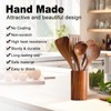 KEJJRIUTN 6 PCS Kitchen Utensils Set, Wooden Cooking Utensils, Wooden