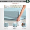 Pizuna Cotton Percale Single Fitted Sheet Baby Blue,100% Long Staple