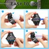 PATIKIL Golf Ball Marker Stencil 360 Degree Triple Track Golf