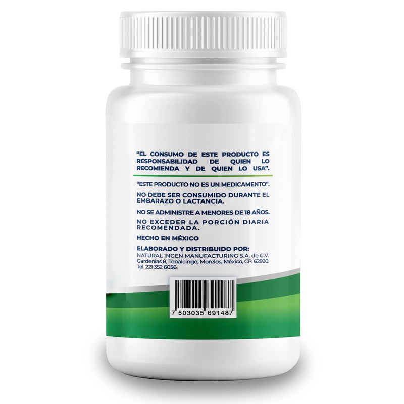 Citrato Magnesio 100 Capsulas 500 Mg - Suplemento Alimenticio -Natural