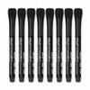 Whiteboard Pens, Set of 8 Black with Magnet, Eraser, Water