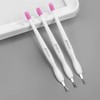 IVON 3 Pack Nail Cuticle Trimmer Pusher Remover, Double End