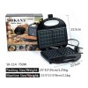 Total Supplier Maquina Wafflera 2 Espacios Cuadrados Para Desayunos Waffles