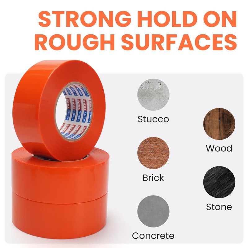 ADHES Stucco Tape, 2 Inch x 60 Yards, 7-Day UV