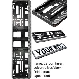 TAPORT® CAR REGISTRATION HOLDER FOR ANY CAR , VAN , TRUCK , TRAILER (CARBON DESIGN)