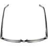 Foster Grant James Multifocus Rectangular Reading Glasses, Black/Transparent, 53 mm