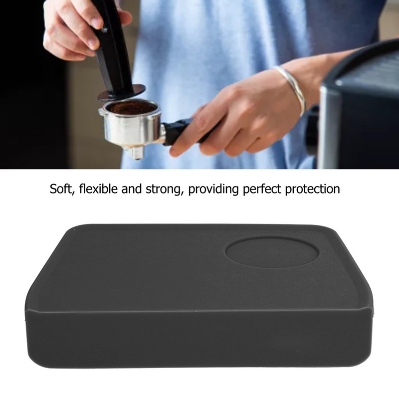 Coffee Tamper Mat with Tamper Slot Silicone Tamping Mat Coffee