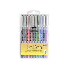 Uchida of America 4300-10B 10-Piece Le Pen Drawing Pen Set, 0.3 Point Size (2 Pack)