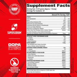 Pre Entreno Gat Nitraflex Extreme Sport 20 Serv 300 Gr Sabor Fruit Punch                                                                              