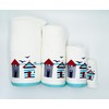 Pack of 2 Luxury Beach Hut & Birds Hand Towels