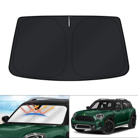 KUST Windshield Sun Shade for Mini Countryman Cooper F60 SUV 2017-2022 2023 2024 2025 2026 Accessories Front Window Sunshade Visor Protector Foldable Block UV Rays