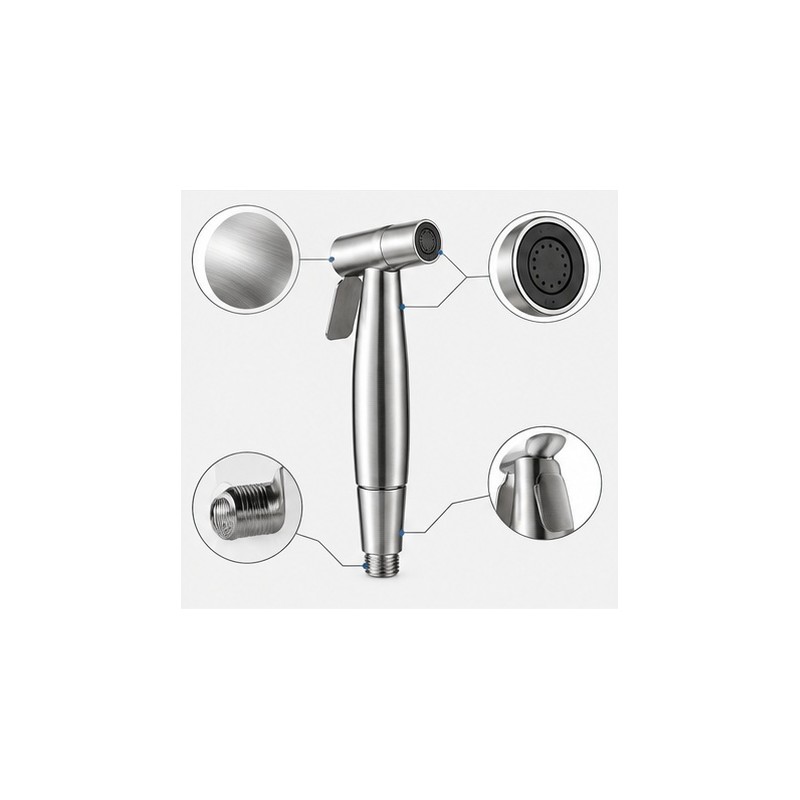 Handheld Bidet Sprayer for Toilet - Stainless Steel Spray Gun
