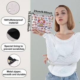 WZMPA Axolotl Kosmetiktasche für Gamer, Axolotl Liebhaber, Geschenk, Gamesolotl, Videospiele, Eidechse, Make-up, Reißverschlusstasche für Damen und Mädchen, Gamer Axolotl F, Passform: