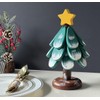 CHAQI Christmas Tree Shaped Coasters and Trivet Set, 3-Piece Folding