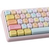PBT Keycaps 136 Keys MOA Profile Cat Keycaps Dye-Sublimation Rainbow