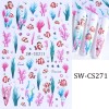 Unbranded 2Pcs Set Nail Stickers Clownfish Seaweed Starfish Ocean Peel