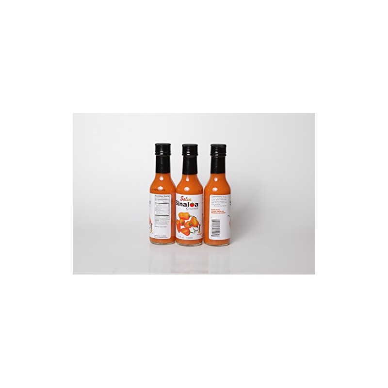 Salsa Sinaloa habanero xxx Hot Sauce set of 3 (