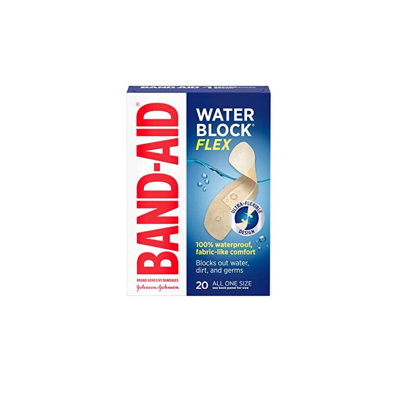 Band-Aid Brand Water Block Flex Adhesive Bandages, All One Size,
