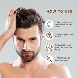 Max Green Alchemy MGA Vegan Sculpting Hair Gel Tube - Extreme Styling Hair Gel for Women & Men | Organic Formula of Styling Products Provide Strong Hold & Lasting Control | Color Safe | 5.5 Ounces