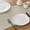 ZeeMart Linen Textured Border Table Runner, 14 x 72 Inch