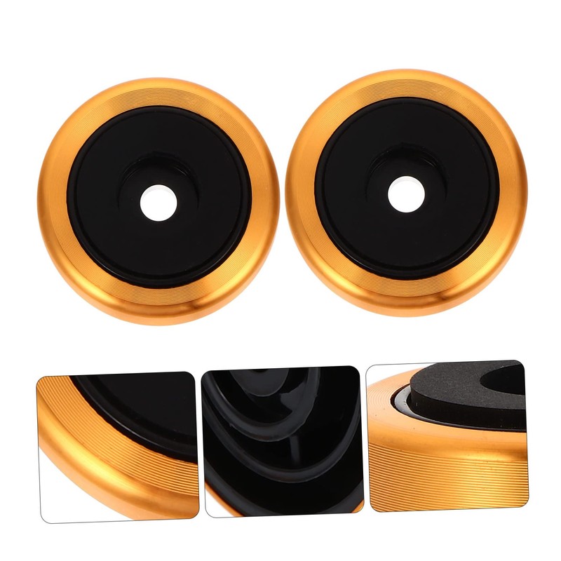 IWOWHERO 4pcs Aluminium Alloy Vibration Speaker Pads Isolation Feet Cushions