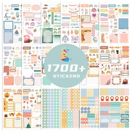 Joyberg 1700+ Planner Stickers - 24 Calendar Stickers Per Pack for Women to Add Colour and Interest to Your Schedule