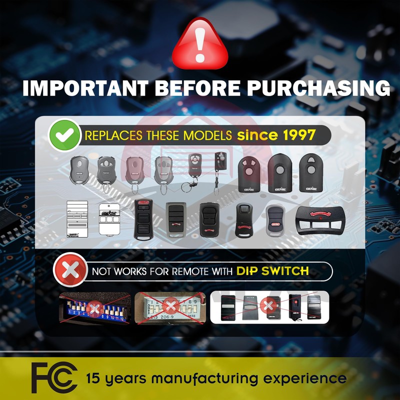 for Genie G3T-R G1T-BX GITR-3 GIT-1 GIT-2 GIT-3 Overhead Door