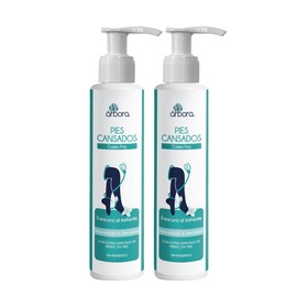 Árbora 2 Pack Crema Fría e Hidratante | ALIVIO PARA PIES Y PIERNAS CANSADAS | Con MENTOL, aceites esenciales de MENTA y TEA TREE | Sensación de FRESCURA INMEDIATA | HIDRATACIÓN Y DESCANSO | 120ml
