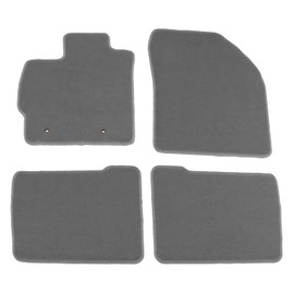 IKON MOTORSPORTS, Floor Mats Compatible with 2010-2011 Toyota Prius (Not Fit Prius C/V/Plug-in), Factory Fitment Gray/Grey Nylon Front Rear Car Floor Mats Liner Carpets 4PC
