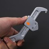 Adjustable Hook Wrench, 95-165mm Round Head Chrome Adjustable Wrench, Clip