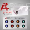 APIELE Waterproof Round Rocker Toggle Switch 2 Position DC 12V