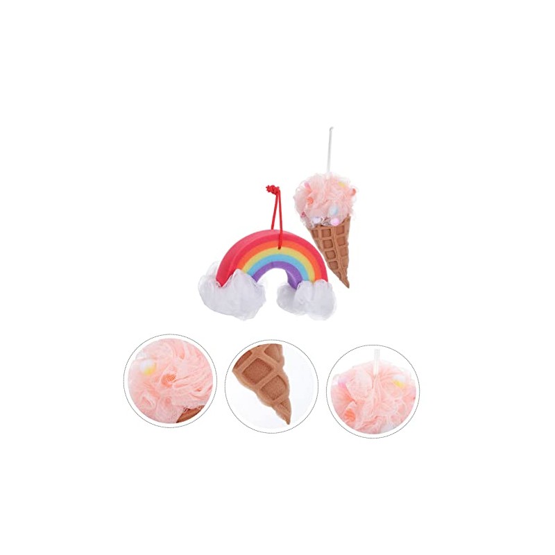 Hemoton Esponja de Ducha Forma de Helado para Ni?os 2