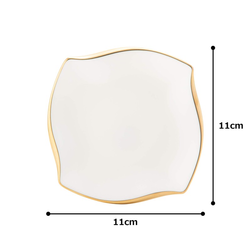 Narumi 50461-5249 Plate, Plate, Forte, 5.1 (13 (11) cm), Gold,