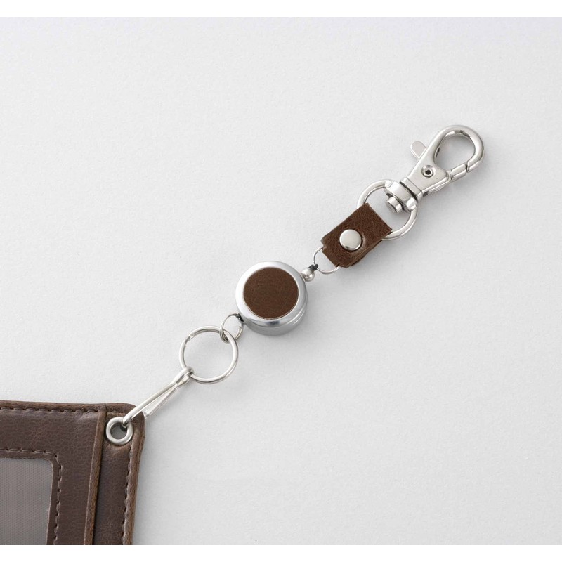 Reimei Fujii Pass Case Gloire, with Reel, wine