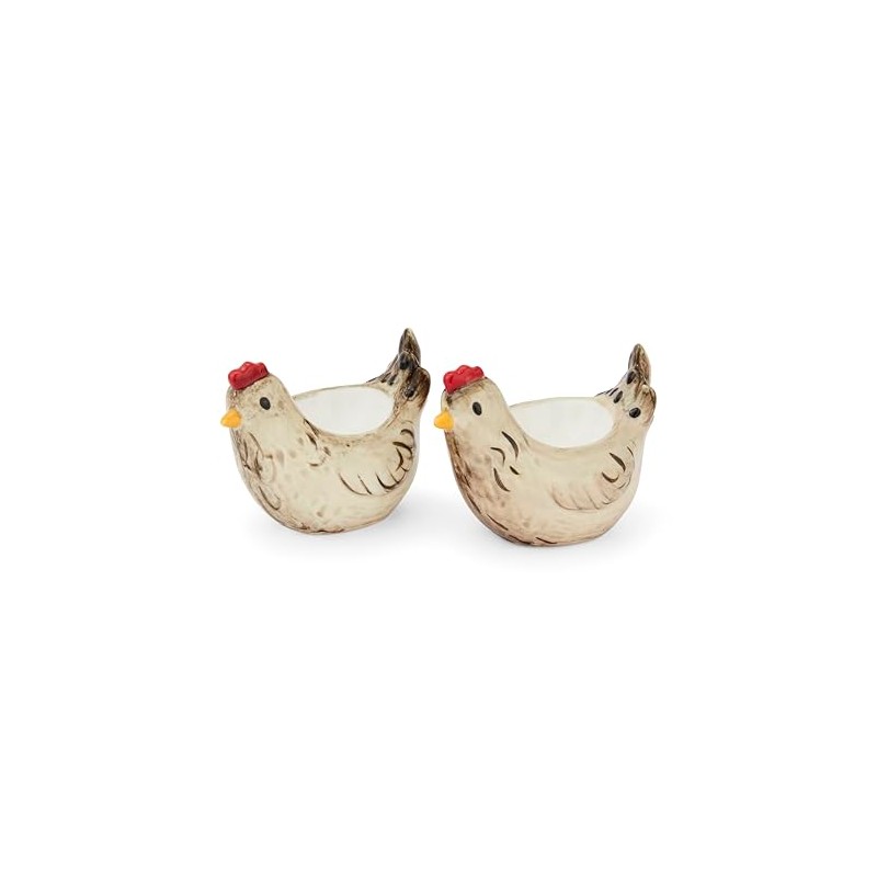 Cooksmart Hen House Lane Set of 2 Hen-Shaped Egg Cups