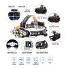 Lampara Led Tipo Minero De 8 Leds Con Baterias Recargables
