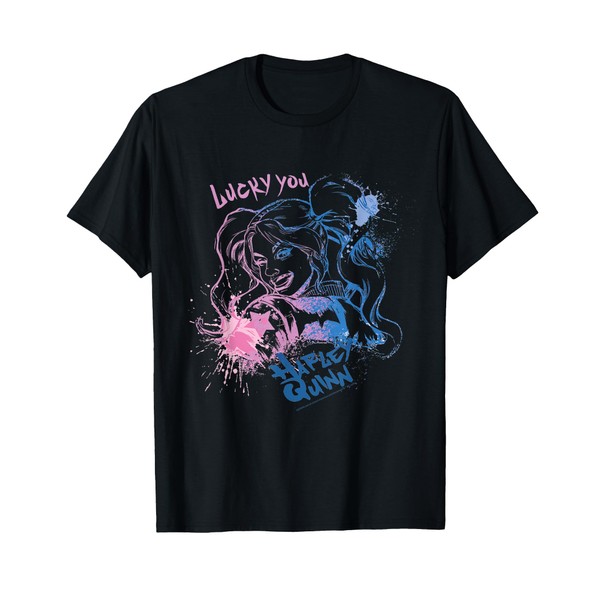 Lucky You Harley Quinn Vibrant Pop Art T-Shirt