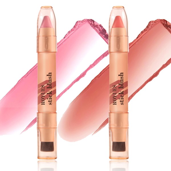 Holzsammlung 2-in-1 Blush Stick, Lightweight Natural Silky Smooth Matte Face