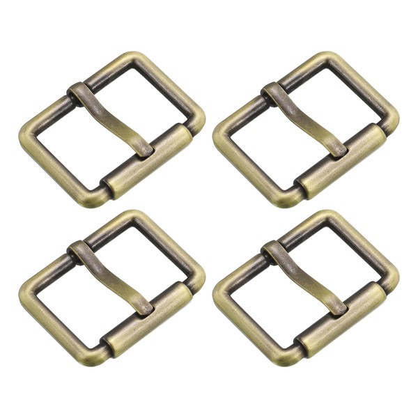 sourcing map 4Pcs Metal Roller Buckles, 38mm (1.5-inch) Glides Slider