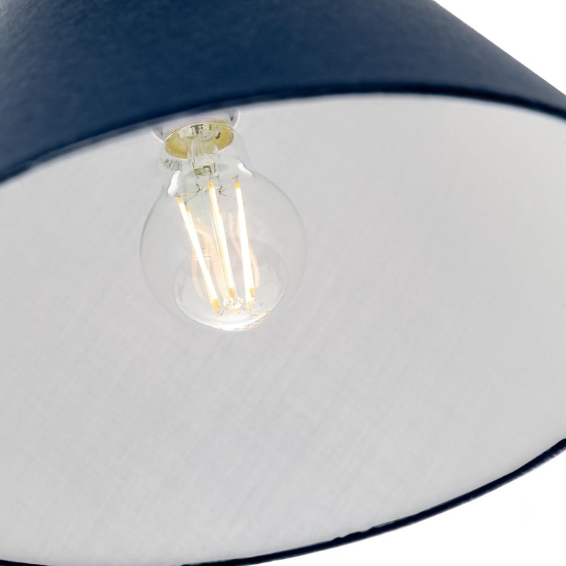 Classic Traditional 10" Navy Midnight Blue Cotton Coolie Lampshade Suitable