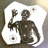 100 PAPER TARGETS Zombie Air Gun Pistol Rifle Pellet 14x14cm